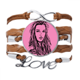 thumbnail image 1 of Elegancia, belleza. Pulsera de cuero Negro trenzado pulsera de cuerda de amor Unbranded  M, 1 of 3