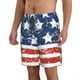 thumbnail image 2 of Fotbe USA Colors Stripes1 Trajes de Baño Estampados para Hombre, Shorts de Verano de Secado Rápido, Ropa de Playa, Bañadores-XX-Large, 2 of 6