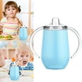 thumbnail image 1 of Free Shipping, Stainless Steel Sippy Cup with Handles & Silicone Lids 10 Oz Double Wall Vacuum Insulated Sippy Cup Mug Tumbler Toddler Cups for Boys and Girls Non Spill Sipp, Limited Time Offer!, 1 of 7