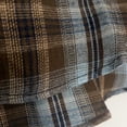 thumbnail image 6 of TKKCS Mens Long Sleeve Plaid Button Down Shirts- Casual Midweight Layering Turn Down Collar Flannel Jacket Shirt Brown Size S, 6 of 8