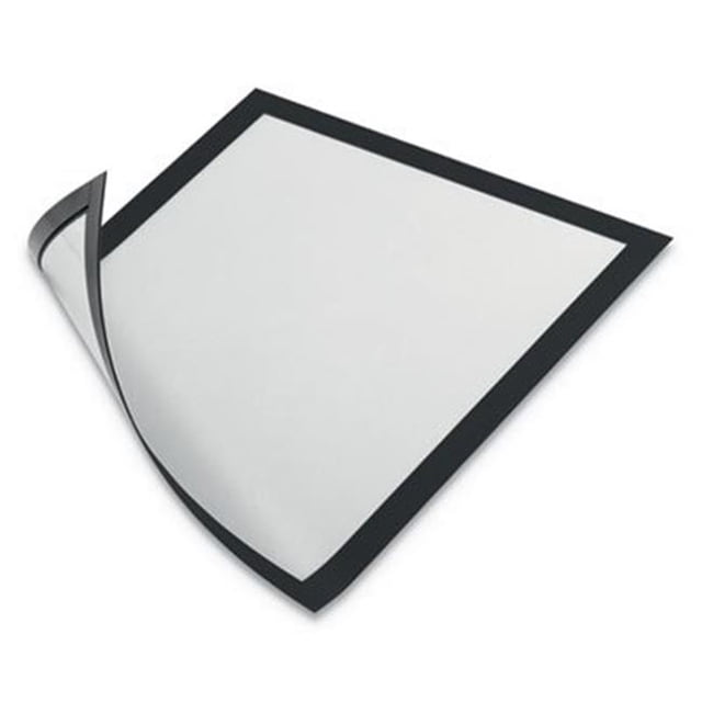 Durable Office Products 477101 Magnetic Sign Holder, Black Frame - 2 per Pack