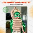 thumbnail image 5 of Bulk Superhero Capes for Kids - Satin Capes and Felt Masks with Embodied Three Bracelets for Boys and Girls Superhero Toys Costume 2-12 Year for boys party Gifts, 5 of 9