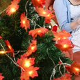 thumbnail image 3 of serony Waterproof Maple Leaf LED String Light Backyard Courtyard Bedroom Strip Lamp Garland Christmas Thanks-giving Decoration 3 Meters, 3 of 7