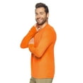 thumbnail image 2 of Expert Brand USA-Made Men's TriTec Active Long Sleeve, Orange, XS, 2 of 5