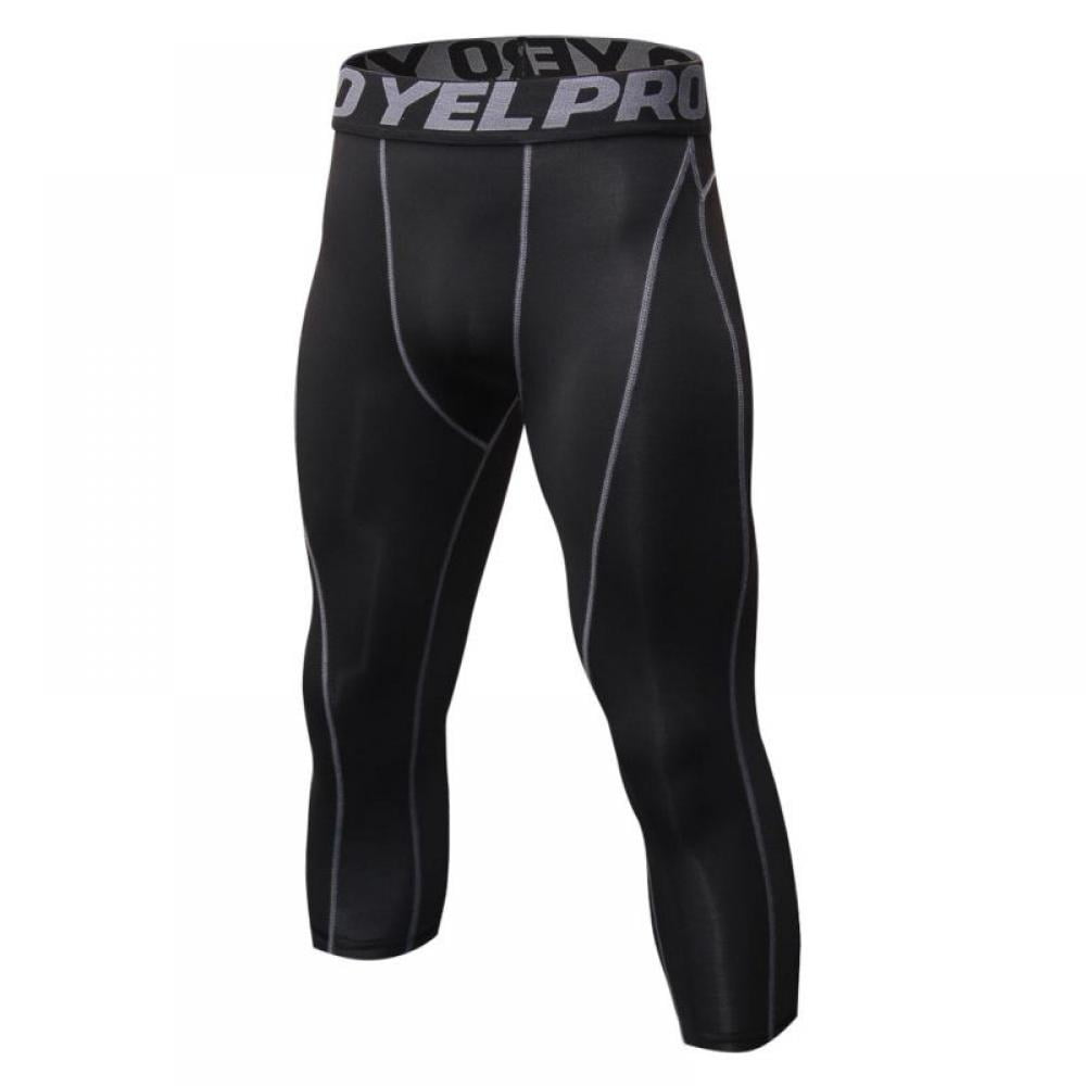 Details about   Men Compression Pants Gym Sport Base Layer Legging Running Fitness Slim Trousers 
