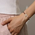 thumbnail image 5 of Cross Bracelet for Women, Christian Gifts for Women, Confirmation Baptism Easter Gifts, Unique Gift for Friends Daughter Mom Sister in Christ Niece on Birthday Christmas, 5 of 6