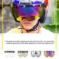 thumbnail image 2 of Scienceny Casco de motocicleta Universal con visera en forma de W, cascos con pantalla de protección solar, botón pulsador, accesorios Gafas de moto Plata, 2 of 6