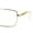 Yellow Gold - Clear, variant on Jaguar Cougar Jewel Metal Arm Rectangle Hustler Fashion Eyeglasses Yellow Gold
