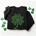 thumbnail image 2 of TaTaai Women Casual No Hood St Patrick's Day Printed Sweatshirt Crew Neck Long Sleeve Top Ladies Daily Commute Festival Wear Soft Warm Comfortable Stylish Pullover Top Gift, 2 of 6