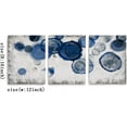 thumbnail image 6 of Abstract Watercolor Wall Painting Pictures for Bathroom Wall Decor Navy Blue Canvas Prints Blue and White Wall Art for Bedroom Kitchen Office 12"x16"x3p, 6 of 6