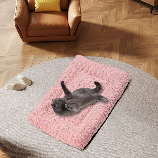 Lit pour Animaux Réversible Doux et Chaud Lavable Coussin de Sommeil Confortable pour Chats Chiens Petits Moyens Animaux
