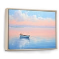 thumbnail image 2 of Designart "Horizon Boat Harmonious I" Transportation Floater Framed Wall Art Living Room, 2 of 7