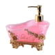 thumbnail image 5 of Dispensador de jabón líquido de resina, botella vacía, elegante botella de loción para manos, bomba de loción Rosa, 5 of 9