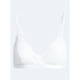 thumbnail image 4 of Joyspun Women's Bridal Lace and Satin Triangle Bralette, Sizes XS-XXXL, 4 of 4