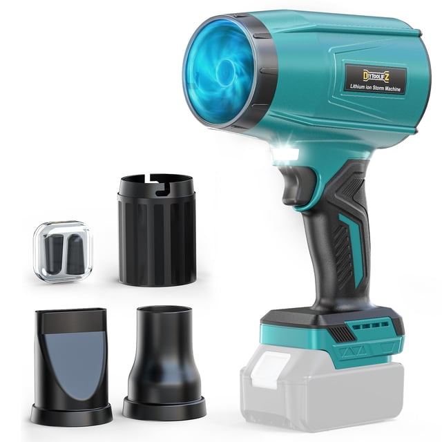 Soplador de hojas inalámbrico DIYtoolifz 800.000 RPM 18V (Solo herramienta)