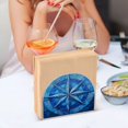 thumbnail image 6 of Ryvnso Blue Compasses Acrylic Napkin Holder Table Kitchen Paper Tissue Organization, 6 of 7