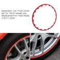 thumbnail image 4 of Wheel Rim Protectors Guard, Wheel Rim   4PCS  Nylon Shockproof Eye Catching Red  for Truck, 4 of 8
