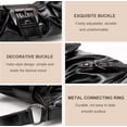 thumbnail image 3 of Sunyuer Trendy Shoulder Bag - Vintage Y2K Leather Buckle Punk Hobo Clutch Hobo Purse for Women, 3 of 7