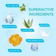 OUKEYA Sulfur Bath Soap with Salicylic Acid for Acne, Pimples, Blackheads, Blemishes, Pore Balancing, 1 Count