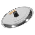 thumbnail image 3 of HEANUJJ Silver Stainless Steel Pot Lid Multipurpose Pan Cover with Anti Hot Handle, 3 of 8