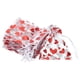 thumbnail image 1 of 100 Pcs Bolsas de Regalo de San Valentín, 4" x 3" Bolsas de Cello con Corazones y Cierres de Torcer, para Envolver Galletas y Caramelos, Blancas, 1 of 5