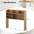 thumbnail image 3 of Gymax 3-Tier Desktop Bookshelf w/ 6 Shelves Desk Organizer for Computer Desk Natural, 3 of 10