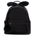 thumbnail image 1 of Girls Mini Backpack Fashion Pompom Bowknot School Backpack Velvet Casual Daypack, 1 of 10