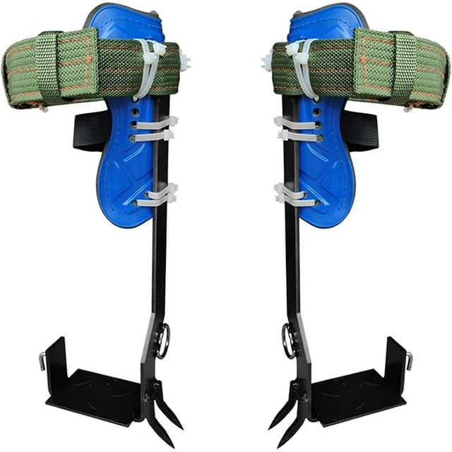 Harnais de Sécurité Réglable Kit de Pointes d'Escalade d'Arbre avec 2 Engrenages en Acier