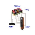thumbnail image 2 of 1 unidad divisor de frecuencia de altavoz de 4 vías y 300 W para cine en casa, HiFi estéreo, circuito de audio estéreo de 4 unidades, 2 of 5