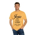 thumbnail image 4 of Novelty Él Es El camino, La Verdad Y La Vida Juan 14:16 Vintage Scripture Christianity Believer Enthusiast Unisex Garment-Dyed T-shirt, 4 of 4