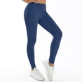 thumbnail image 2 of CAIVO Women Flare Leggings For Yoga Pants High Waisted Bootcut Casual Stretch Solid Color Athletic Gym Pilates Running Fitness Trousers , Navy, 2 of 5