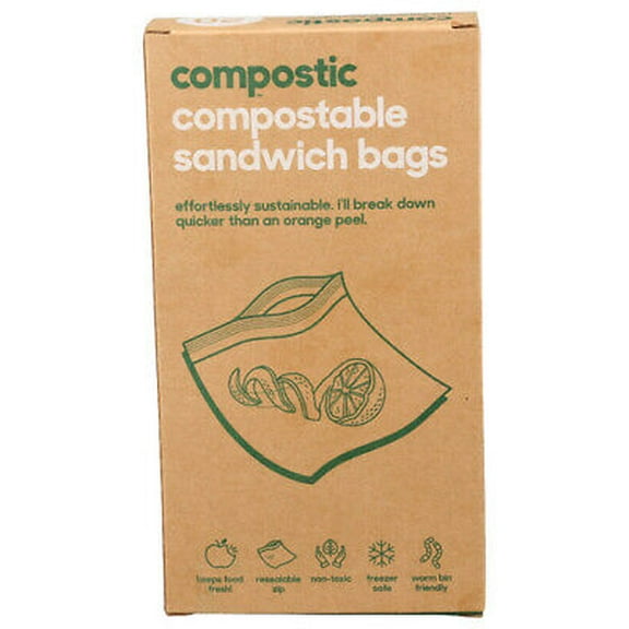 Compostic Sandwich Bags Compostable 20 ct (Pack of 12)