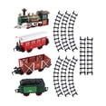 thumbnail image 2 of Juguetes de tren eléctrico,Juegos de trenes eléctricos para niños y niñas Locomotora,Navidad Trenes Juguetes Vagones De Pasajeros,Set de Tren con Vías Sonidos de Luz Regalo de, 2 of 8