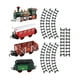 thumbnail image 2 of Juguetes de tren eléctrico,Juegos de trenes eléctricos para niños y niñas Locomotora,Navidad Trenes Juguetes Vagones De Pasajeros,Set de Tren con Vías Sonidos de Luz Regalo de, 2 of 9