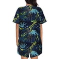 thumbnail image 6 of Sigee Cartoon Dinosaur for Sleepwear Casual Pjs with Pockets Women's Pajamas Sets Shorts 2 Piece Short Sleeve Lounge Sets XX-Large, 6 of 9