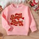thumbnail image 2 of Blusas Manga Larga Gibobby Para Niñas Niños pequeños bebés Navidad Manga larga otoño invierno cálido Rosa 12-18 Meses, 2 of 5