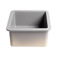 thumbnail image 3 of Pemberly Row Gray Matte Square 18" x 18" Undermount / Drop In Fireclay Prep Sink, 3 of 9