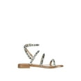 thumbnail image 5 of Steve Madden Travel Women's Ankle Strap Stud Flat Sandals, 5 of 5