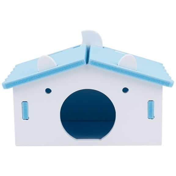 Masteelf Hamster Sleeping Guinea Pig Animal Shelter Rat Cage Blue