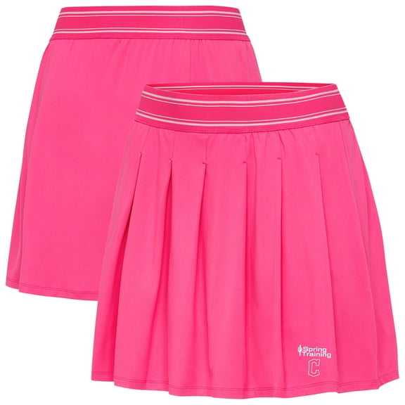 Women's Antigua  Pink Cleveland Guardians Spring Training Retro Skort