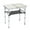 White, variant on Folding Camping Table, 3 Adjustable Heights, Portable Aluminum, Mesh Shelf, 110lb Capacity for Camping/Picnics/Beach/Patio
