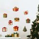 thumbnail image 2 of Pegatinas de pared en caja de regalo de Navidad con dibujos animados de PVC, 29 x 29 cm, 2 of 3