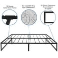 thumbnail image 4 of Flash Furniture Leo 14 Inch Metal Platform Bed Frame with 10 Inch Pocket Spring Mattress in a Box and 3 inch Cool Gel Memory Foam Topper - Queen, 4 of 14
