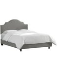 thumbnail image 1 of Skyline Furniture Tête de Lit à Double Bouton Cranté 830NB-PWLNNGR&44; Gris Lin, 1 of 1