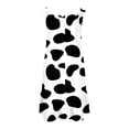 thumbnail image 5 of Girls Dresses Cow Print Ruffle Hem Spaghetti Strap Square Neck Casual Dress Summer Cute Size 5-6Y, 5 of 6
