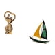 thumbnail image 5 of Estatua de pareja, Figura de pareja, Arte moderno, Escultura de , Estatua de barco de hierro, Artesanía en cerámica, Decoración de escritorio ún, 5 of 8