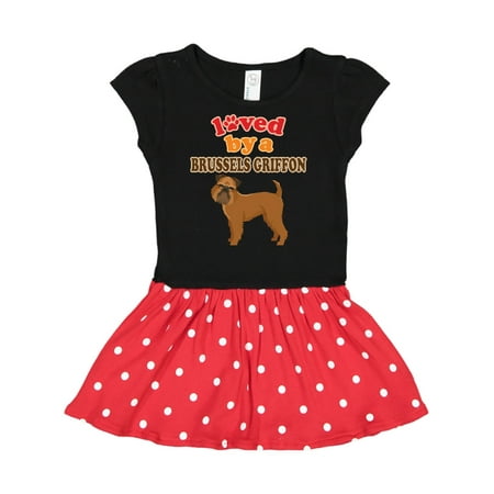

Inktastic Brussels Griffon Dog Lover Gift Toddler Girl Dress