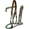 thumbnail image 3 of Showman ® Medium Oil Futurity Knot Bosal Headstall Purple, 3 of 3