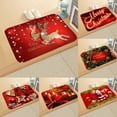 thumbnail image 3 of Home Gifts Matoen Christmas Doormats Floor Mats Anti-Slip Merry Christmas Welcome Floor Mats for Indoor Outdoor Holiday Decorations 19.6x31.5 Inch, 3 of 3