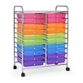 thumbnail image 2 of Kadyn Filing Storage Organizer,File Storage Organizer,File Cabinet,20 Drawers Storage Rolling Cart Studio Organizer-Multicolor, 2 of 7